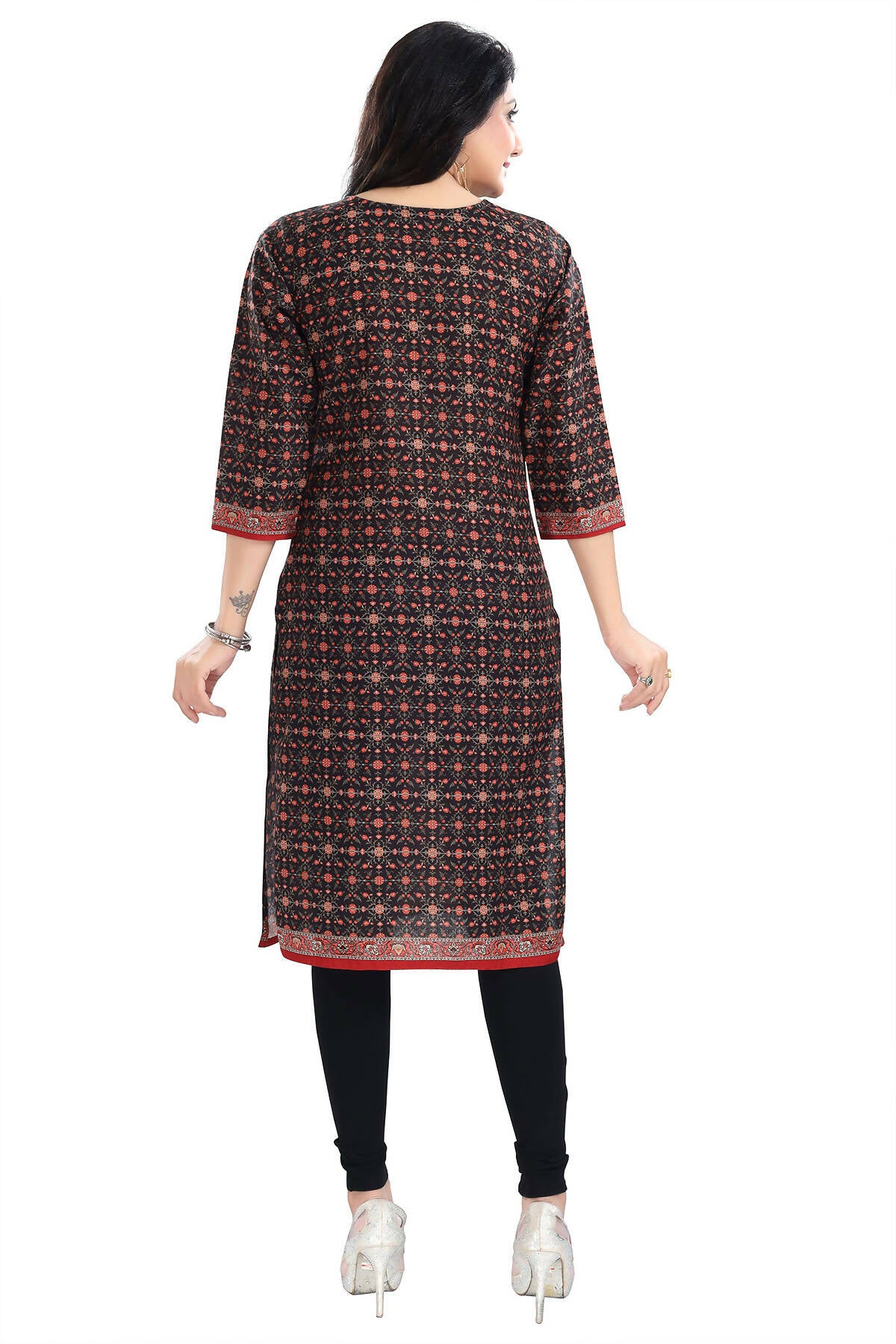 Buy Cotton Fabric Designer Kurti in Red Color Online - SALV3124 | Appelle  Fashion